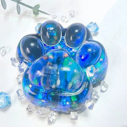 Taba Squishy Cat Paw Squeeze Toys Kawaii Sticky Squishies Fidget Toys for Birthday Party Favors Novelty Things for Kids Adults ﻿