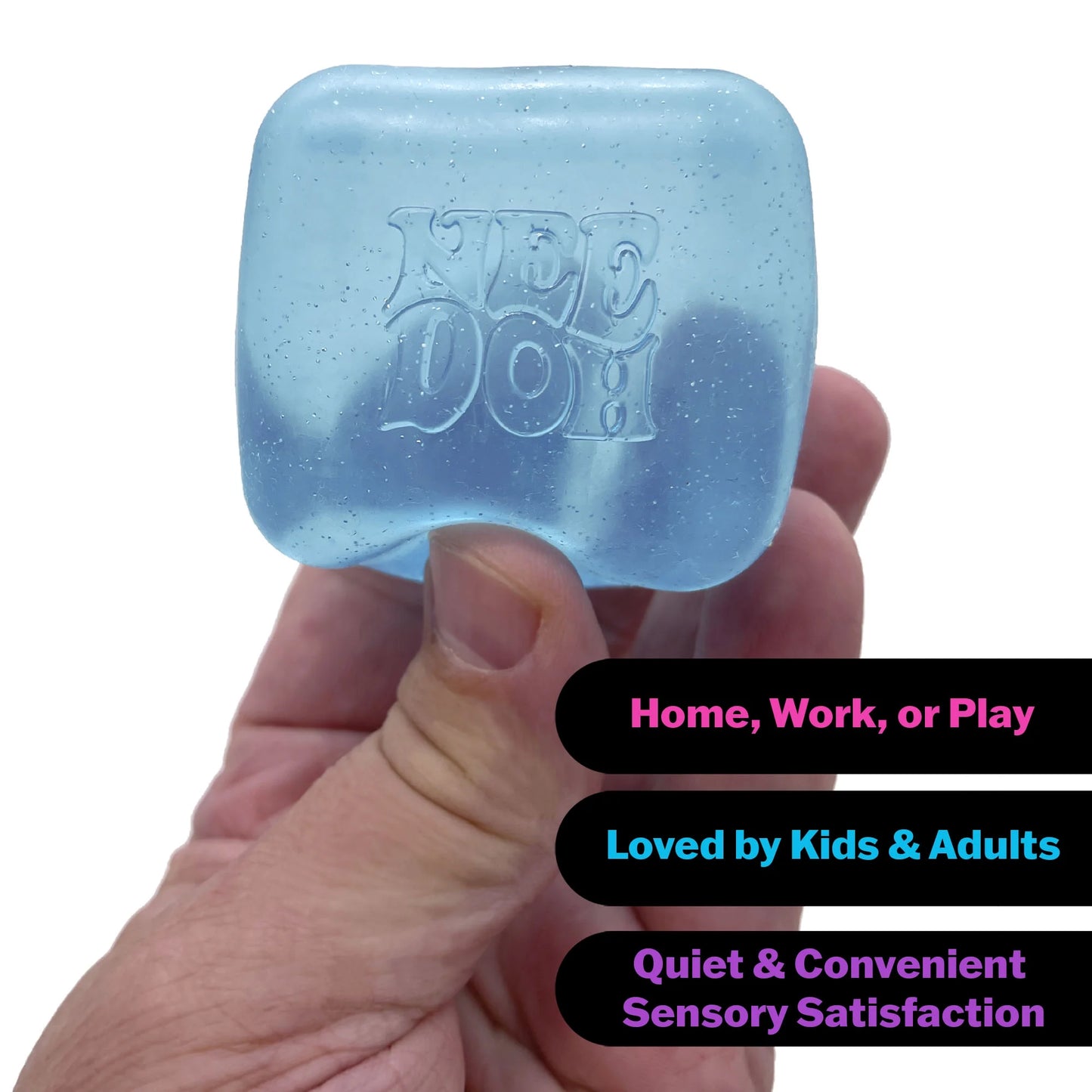 Nee Doh Nice Cube, Satisfying Square Shaped Sensory (1 Piece Random Color)