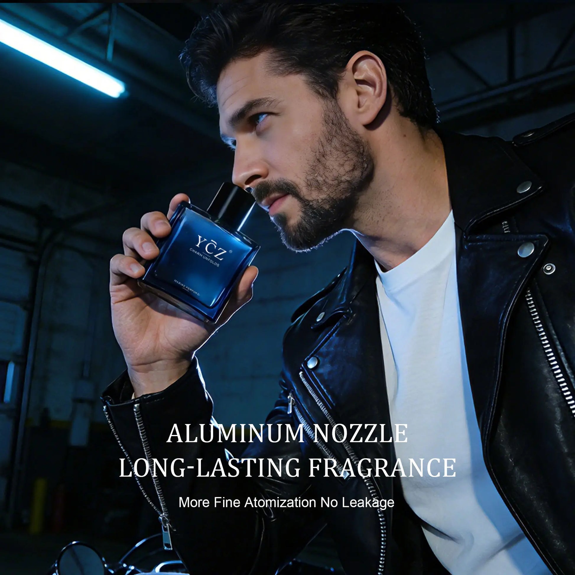 YCZ Midnight Marine Eau De Parfum 50Ml Unisex | Aromatic Aquatic Ocean Fresh Woody Perfume with Bergamot Coconut Amber | Long Lasting Luxury Arabian Fragrance for Men Women | Premium Gift/Ycz Cologne