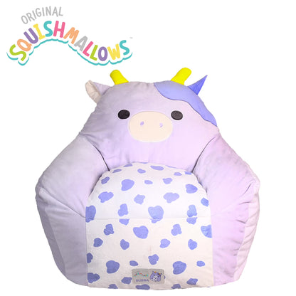 Official Lola Bean Bag Chair - 30 in Wide Kids Squishy Soft Chair, Purple