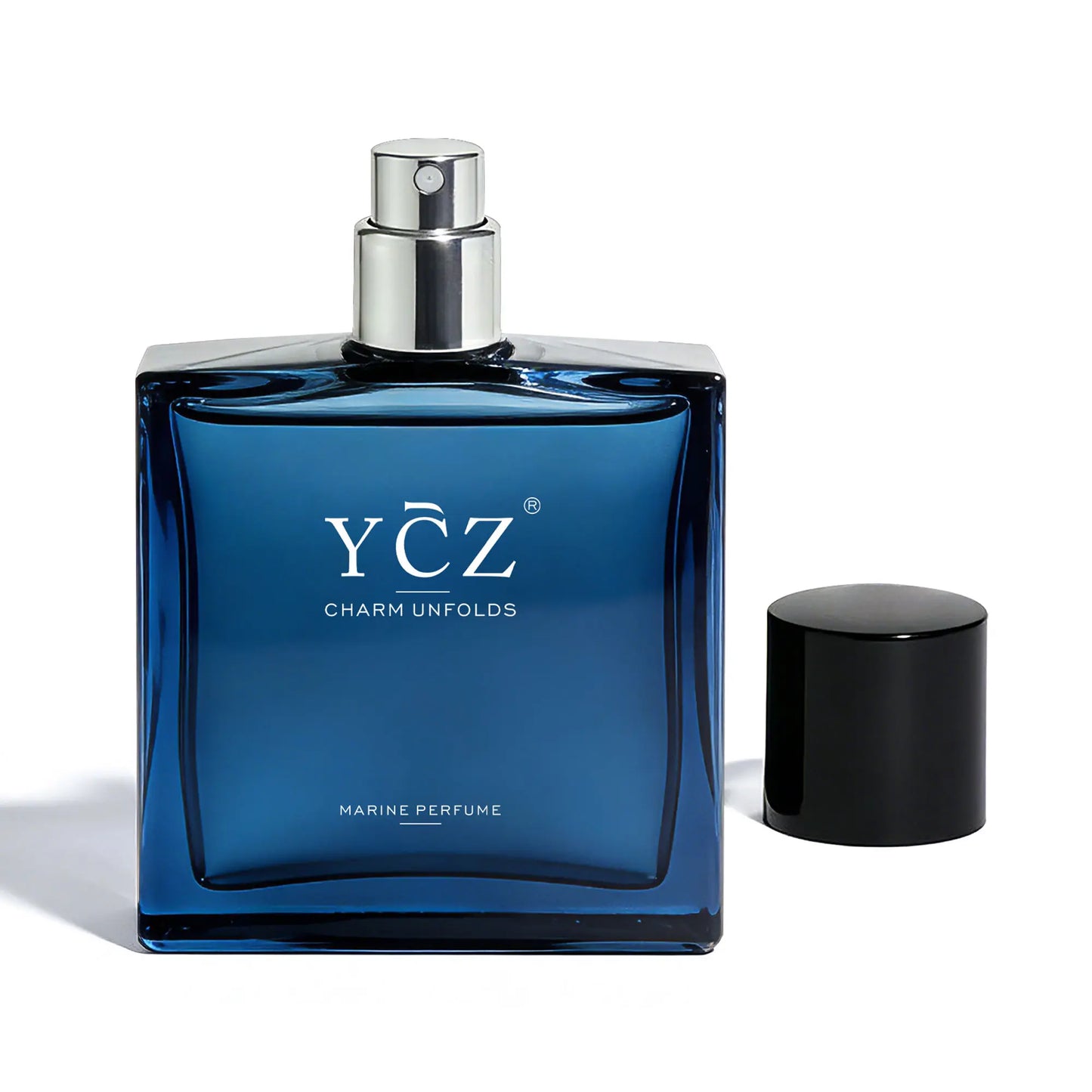 YCZ Midnight Marine Eau De Parfum 50Ml Unisex | Aromatic Aquatic Ocean Fresh Woody Perfume with Bergamot Coconut Amber | Long Lasting Luxury Arabian Fragrance for Men Women | Premium Gift/Ycz Cologne