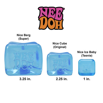 Nee Doh Nice Cube, Satisfying Square Shaped Sensory (1 Piece Random Color)