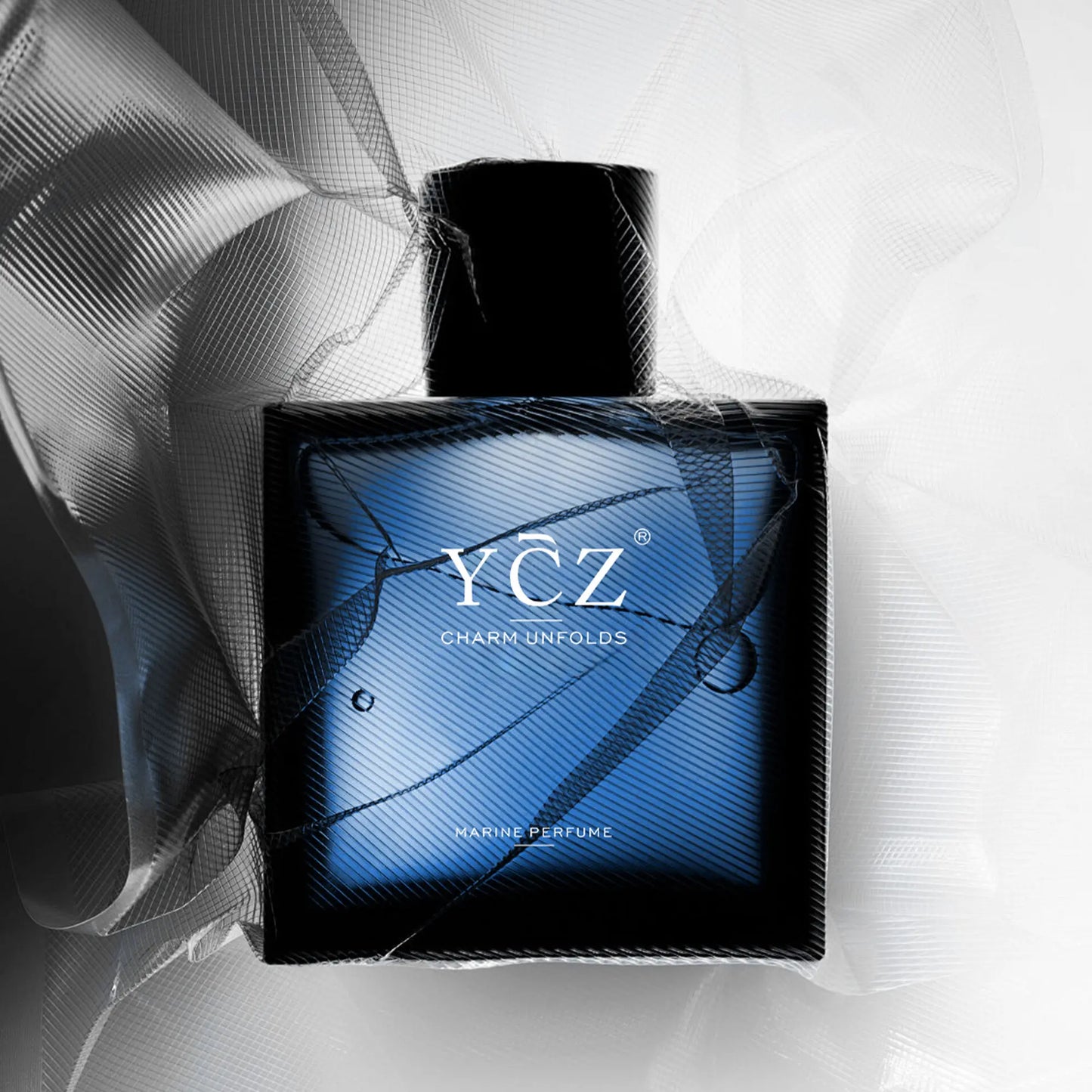 YCZ Midnight Marine Eau De Parfum 50Ml Unisex | Aromatic Aquatic Ocean Fresh Woody Perfume with Bergamot Coconut Amber | Long Lasting Luxury Arabian Fragrance for Men Women | Premium Gift/Ycz Cologne