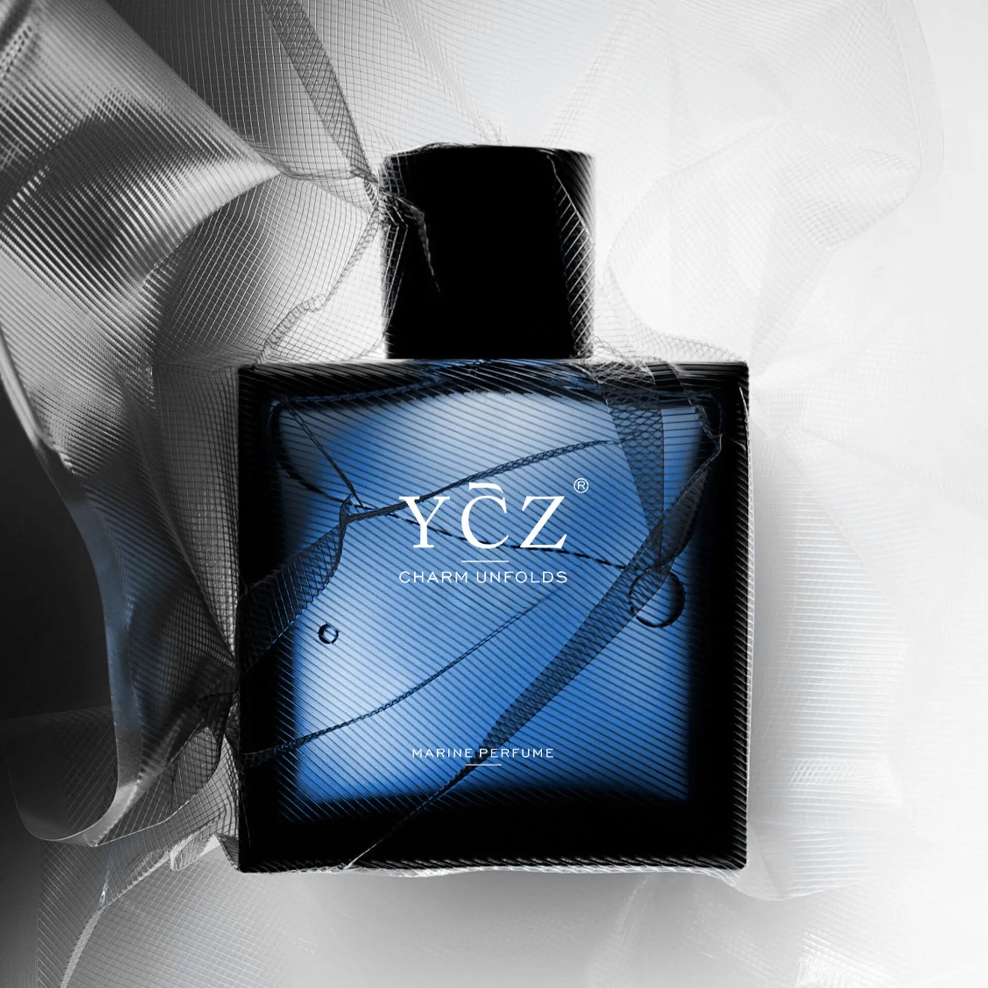 YCZ Midnight Marine Eau De Parfum 50Ml Unisex | Aromatic Aquatic Ocean Fresh Woody Perfume with Bergamot Coconut Amber | Long Lasting Luxury Arabian Fragrance for Men Women | Premium Gift/Ycz Cologne